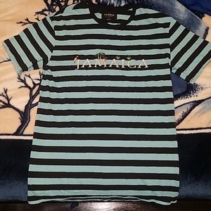 PacSun Shirts - PacSun Black Striped Short Sleeve Aqua Shirt PacSun Shirts - PacSun Black Striped Short Sleeve Aqua Shirt